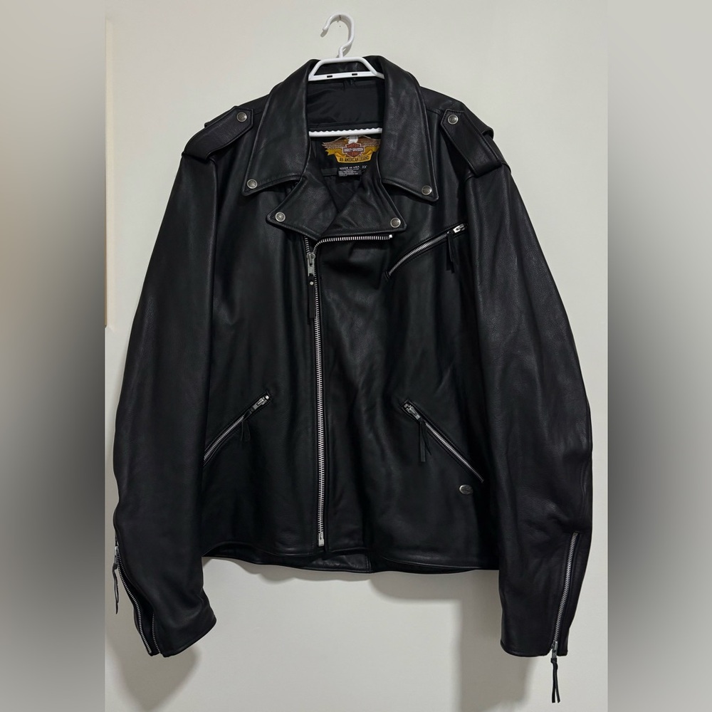 Harley Davidson Classic Leather Biker Jacked 3XL